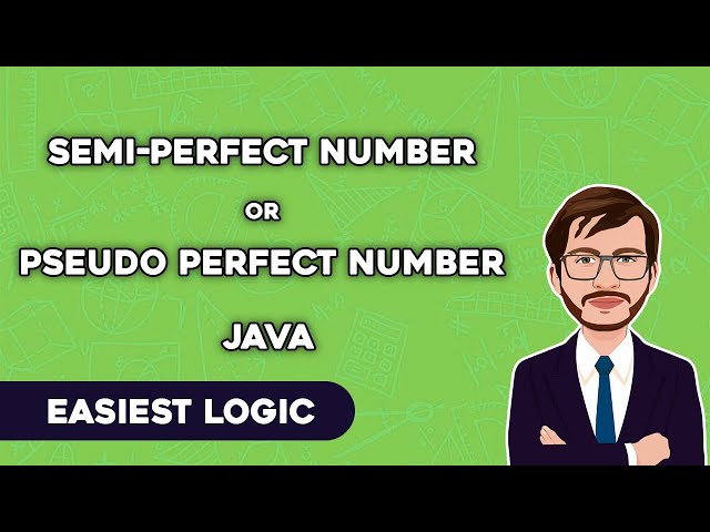 Semi-Perfect/Pseudo Perfect Number in Java | Easiest Logic without Dynamic Programming | BlueJCode