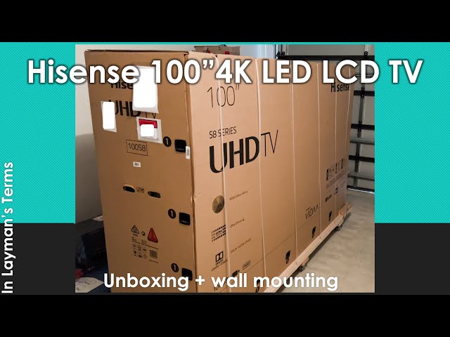 Installing my Hisense 100" 4K TV - INSANE!! 100S8