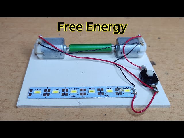 Free Energy | How To Make Free Energy Generator Light Bulb