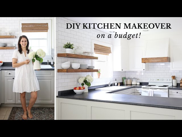 DIY Kitchen Makeover on a Budget | Modern Farmhouse Kitchen Makeover