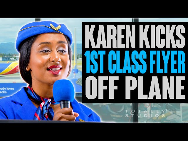 Karen THROWS First Class Passenger OFF PLANE. What Happens Next?