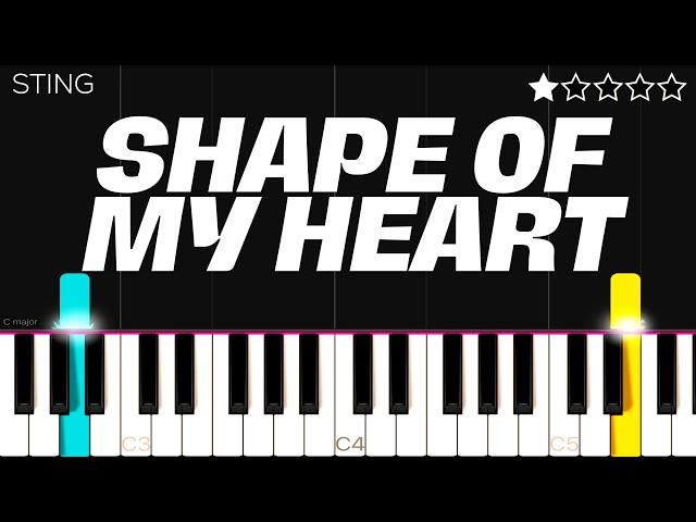Sting - Shape of My Heart | EASY Piano Tutorial