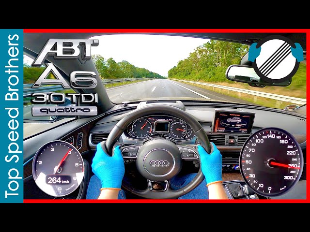 ABT Audi A6 3.0 TDI C7 360HP Quattro AUTOBAHN POV TOP SPEED 🚀