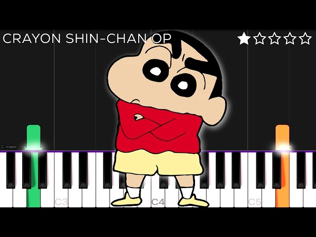 Crayon Shin-chan Opening | EASY Piano Tutorial