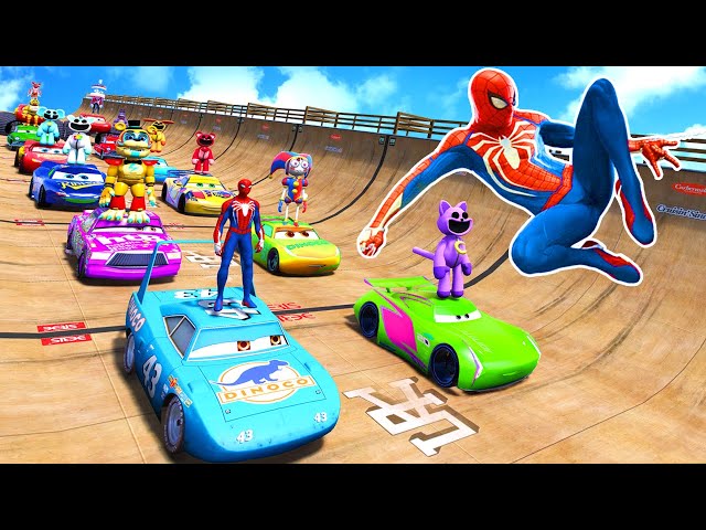 GTA V Epic New Stunt Race For Car Racing Challenge by Trevor and Shark #122