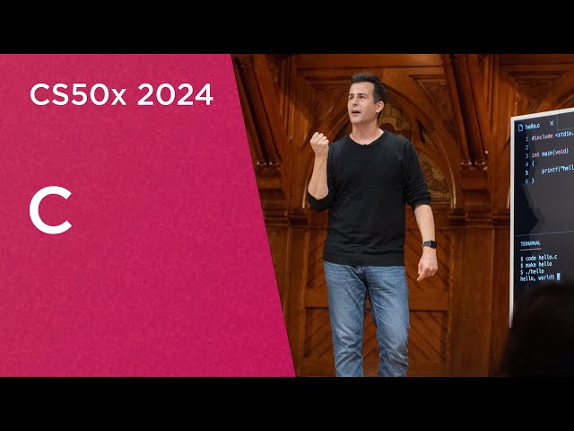 CS50x 2024 - Lecture 1 - C