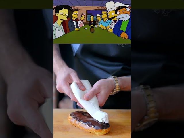 How to Make Death By Chocolate Eclair from The Simpsons #shorts