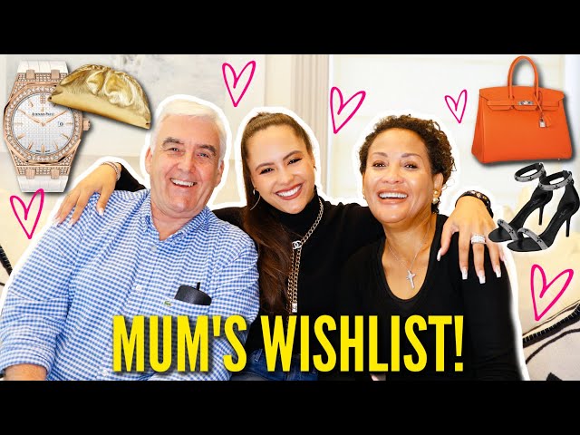 My DAD and I REACT to my MUM'S Luxury Wishlist 2021 | Hermès, LV etc.