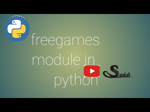 freegame module in python