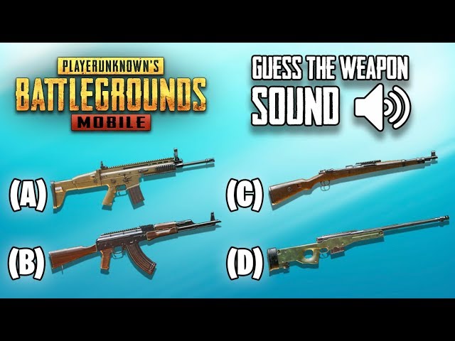Guess The Weapon Sound in PUBG Mobile | Ultimate Quiz