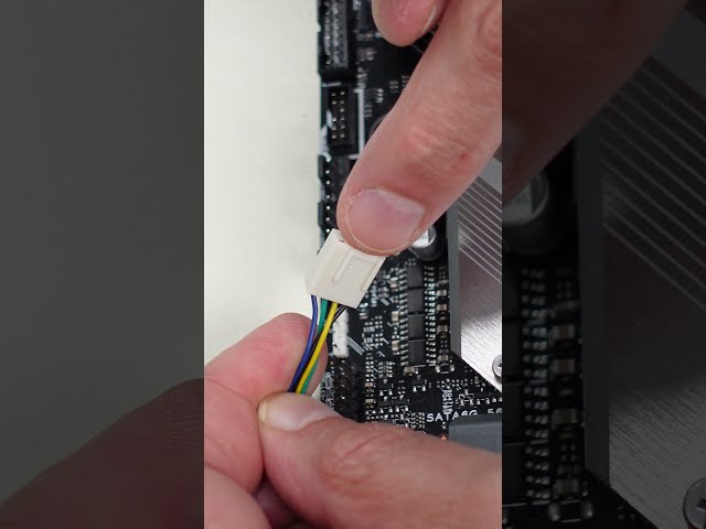 Connecting CPU and Case Fans to a Motherboard #Shorts