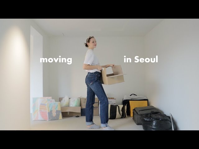 moving in Seoul 📦 pack my apartment with me, spring days, seeing friends & taking chancesent