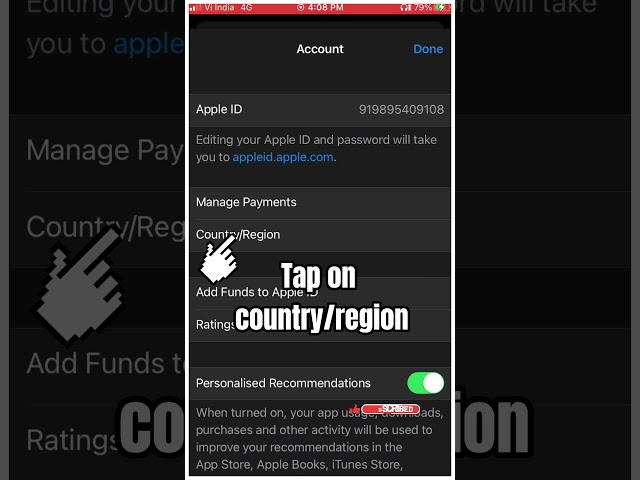 #SHORTS how to change region in app store|how to change country in app store | iphone country change