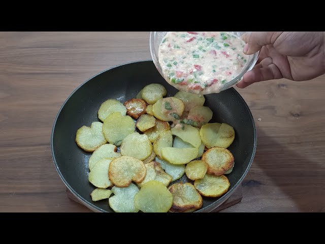 My mother taught me this dish! The funniest golden potato recipe for dinner!