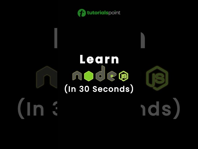 Learn Node.js in 30 Seconds #shorts #nodejs