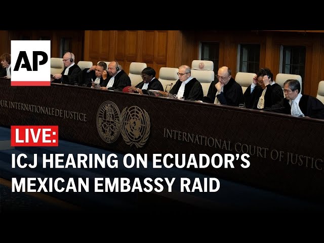 ICJ LIVE: Top UN court hearing on Ecuador’s Mexican embassy raid