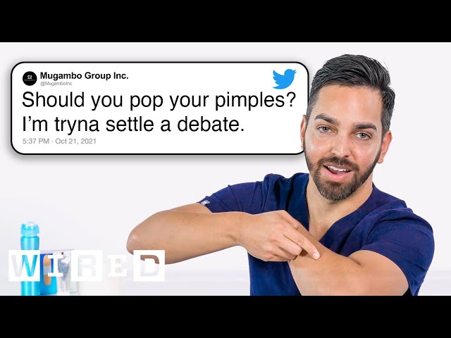 Dermatologist Answers Skin Questions From Twitter | Tech Support | WIRED