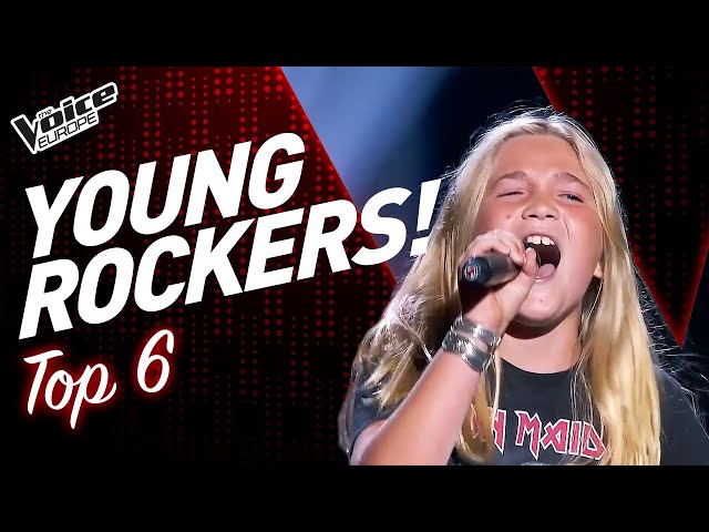 The best ROCK Blind Auditions of The Voice Kids ever! | TOP 6