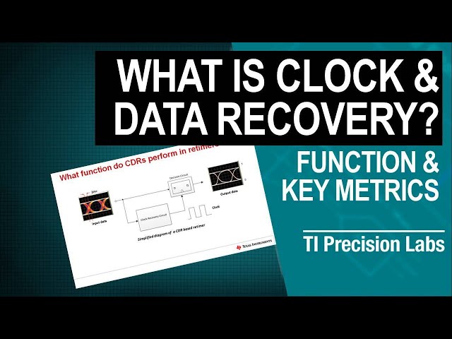 What is clock and data recovery?