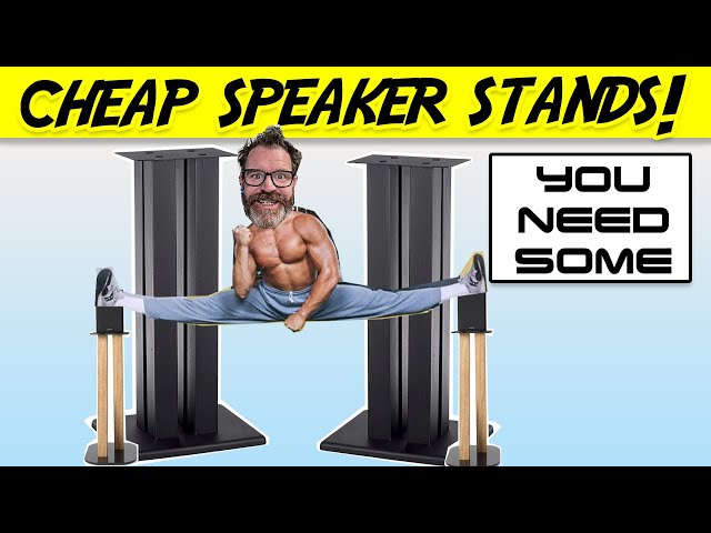 I was Dumb!  Get some Cheap Speaker Stands!