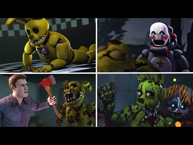 all of the rise of springtrap animations