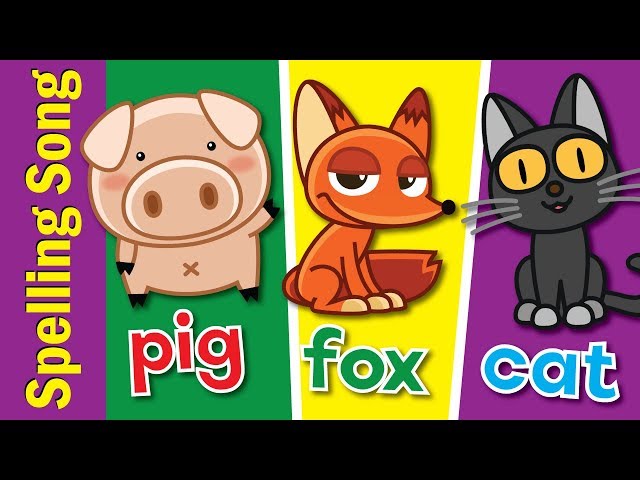 The Spelling Song | Learn to Spell 3 Letter Words | Kindergarten, Preschool & ESL | Fun Kids English