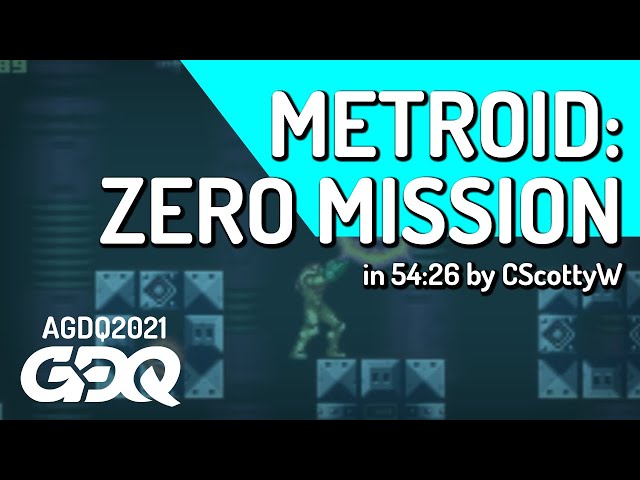 Metroid: Zero Mission by CScottyW in 54:26 - Awesome Games Done Quick 2021 Online