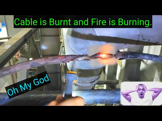 Cable Burnt due to Excess Heat | Cable Caught Fire | Motor Operated Valve Cable is Burn | Oh My God.