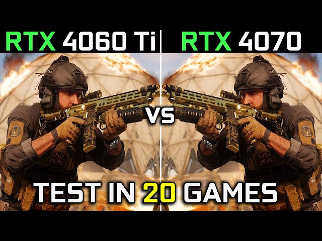 RTX 4060 Ti vs RTX 4070 | Test in 20 Games at 1440p | The Ultimate Comparison! 🔥 | 2023