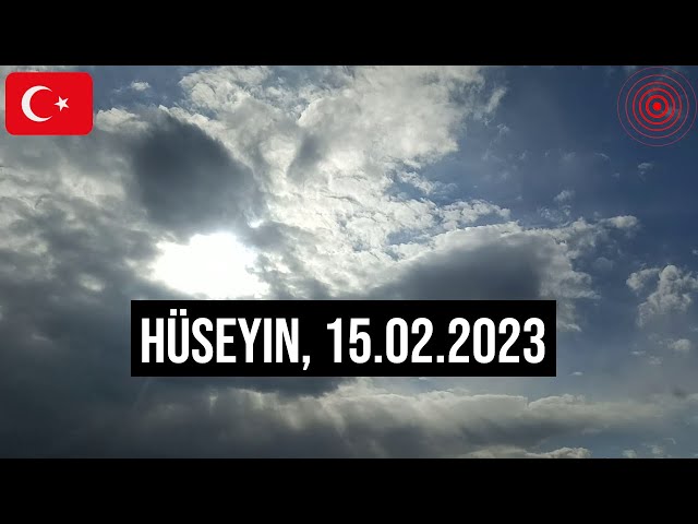 15.02.2023 #Hatay Wolken über #Erdbeben-Katastrophengebiet in #Türkei - Hüseyin fährt nach Gaziantep