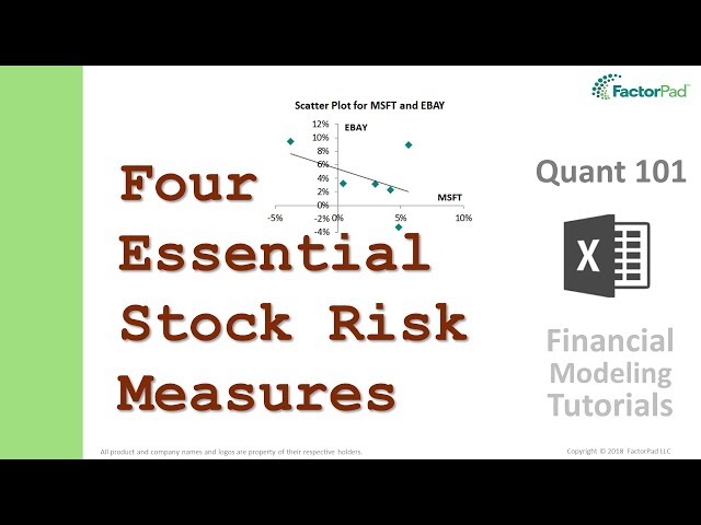Calculate four measures for stock risk analysis in Excel - Financial Modeling Tutorials