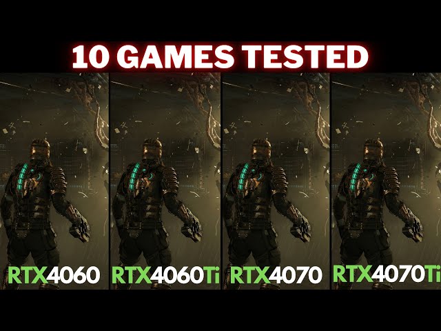 RTX 4060 vs. RTX 4060 Ti vs. RTX 4070 vs. RTX 4070 Ti | 10 Game Test @ 1440p