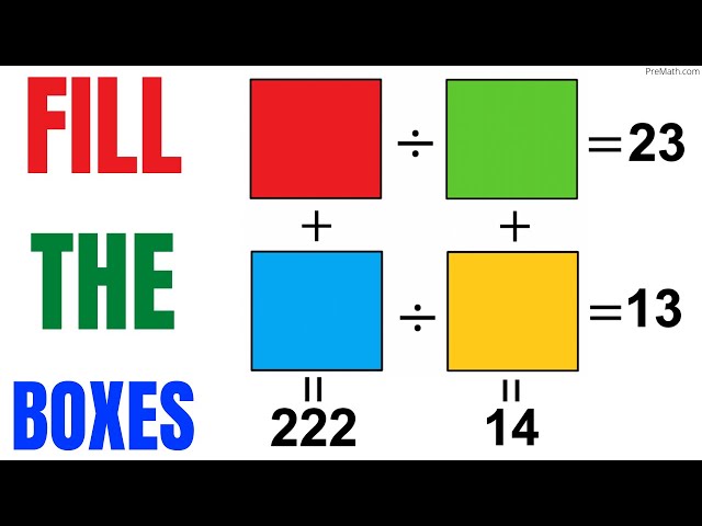 Learn how to fill the Boxes with the right values | Fun Puzzle | Math Olympiad Training