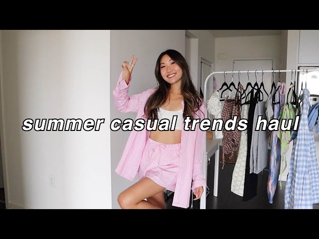 SUMMER TRENDS CLOTHING HAUL | casual summer looks 2021