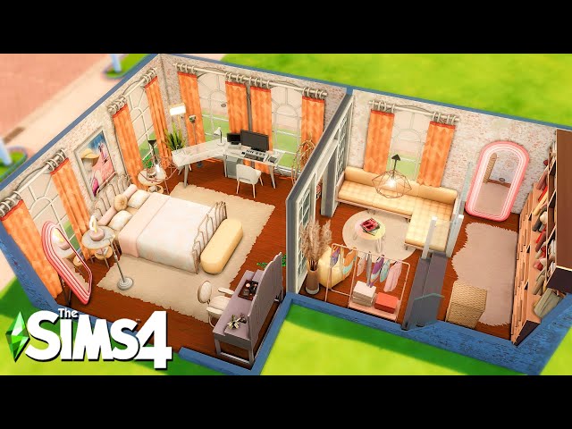 Leo Bedroom and Platform Walk-in Closet: The Sims 4 Zodiac Room Building #Shorts