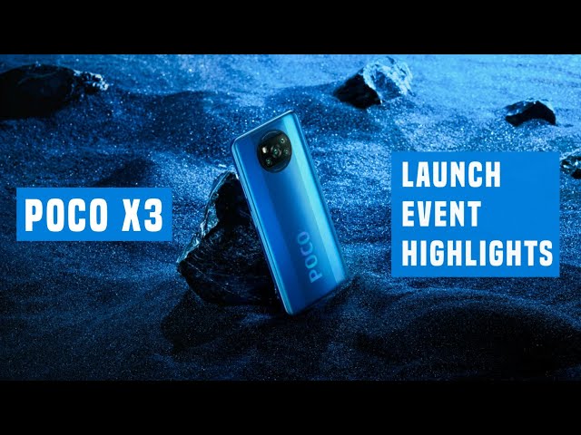 Poco X3 launch event in 13 minutes