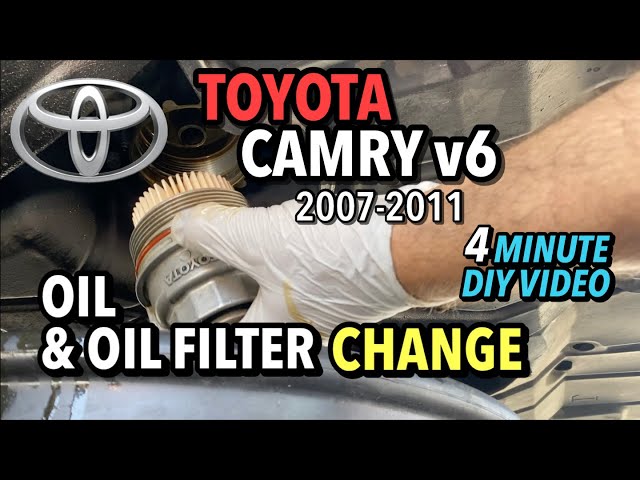 Toyota Camry v6 - Oil & Oil Filter Change - 2007-2011