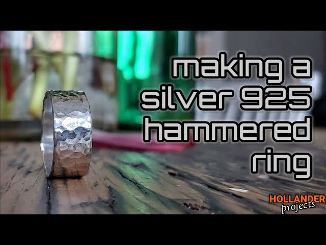 How to make a silver hammered ring