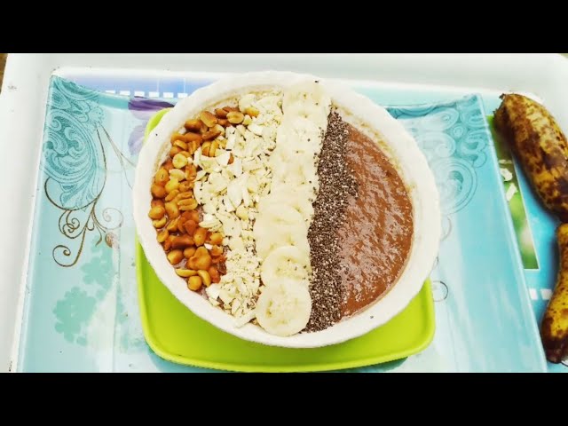 Hot Smoothie Bowl Recipe||Chocolate Smoothie Bowl