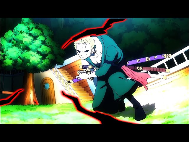 Zoro Stops Kaku's Attack ! [4K] English Sub