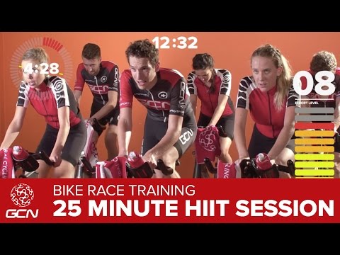 HIIT Workout – High Intensity Race Day Effort – GCN 25 Minute Bike Session