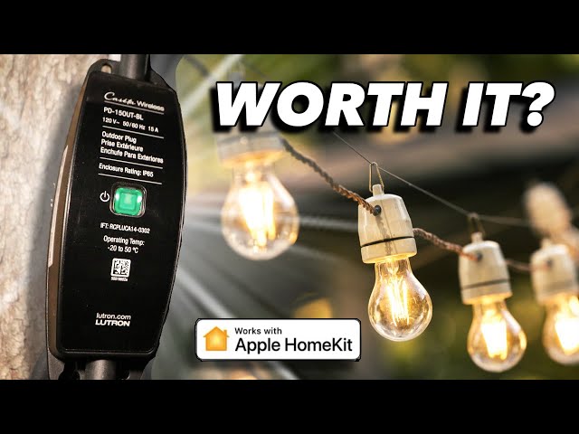 Bring your Smart Home Outside - Lutron Caseta Outdoor Smart Plug Review - for HomeKit
