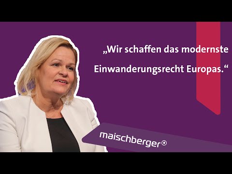 Razzia bei Reichsbürgern und Fachkräfte-Zuwanderung: Innenministerin Nancy Faeser | maischberger
