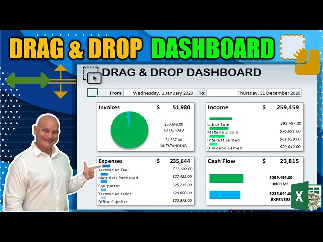 Create This Dynamic Drag & Drop Dashboard In Excel | NEVER SEEN BEFORE [Plus Bonus Training]