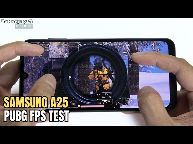 Samsung Galaxy A25 test game PUBG Mobile