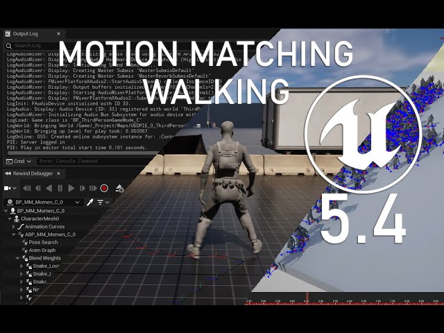 Project M | UE5.4 | Motion Matching  | Walking V2