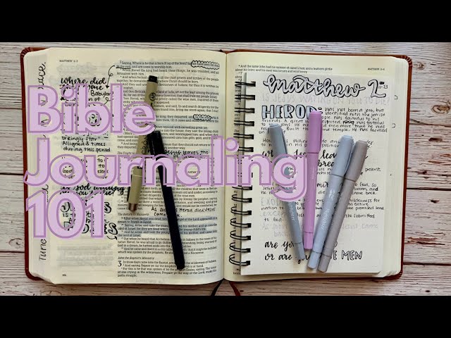 BIBLE JOURNALING 101 | Follow along with my method of Bible journaling