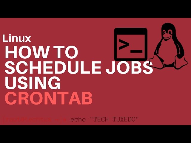 How to schedule cronjobs