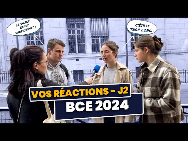 Vos réactions à la BCE : Jour 2 (ESH, géopo, éco-droit et maths emlyon)