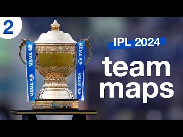 IPL Team Maps 2024 | Part 2 | #ipl2024 | #ipl | #cricket